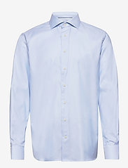 Men's shirt: Business  Cotton Tencel Stretch - LIGHT BLUE
