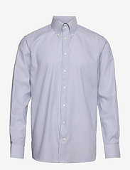 Men's shirt: Business Casual  Fine Oxford - MID BLUE