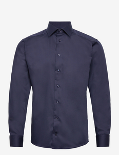 Men's shirt: Business  Twill stretch - basic shirts - navy blue