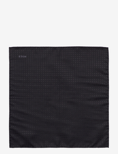 Pocket square  Silk psq - 33x33 - lommetørklær - black