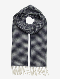 Scarf  Wool scarf 30x200 - halsdukar - dark blue