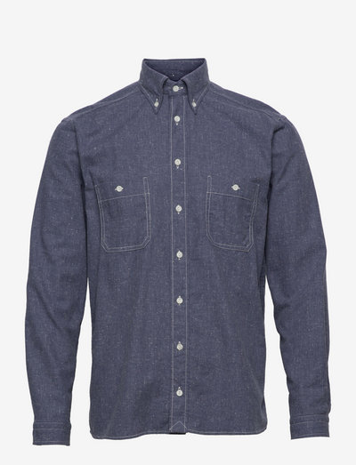 Men's shirt: Casual  Indigo - kleidung - dark blue
