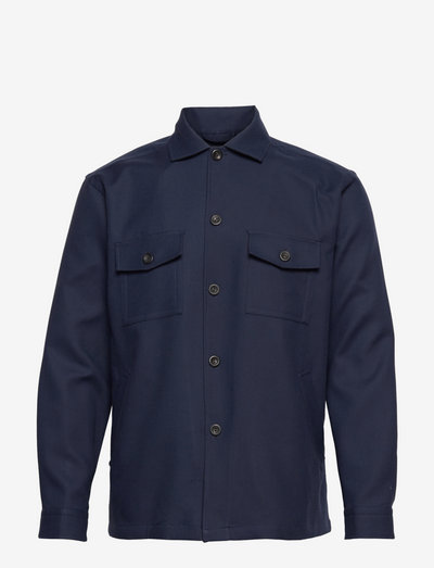 Men's shirt: Casual  Twill - kleidung - navy blue