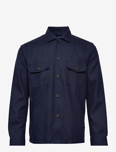 Men's shirt: Casual  Twill - kleidung - navy blue