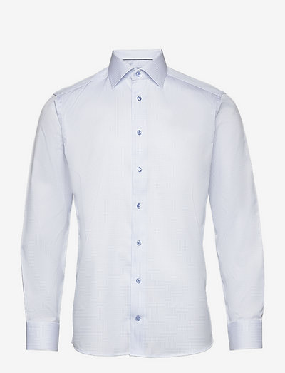 Men's shirt: Business  Dobby - leinenhemden - light blue