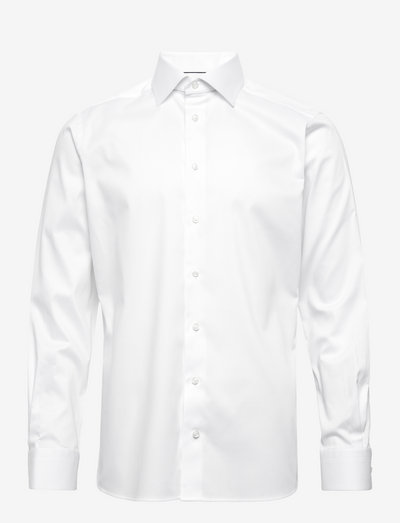 Men's shirt: Business  Twill stretch - basic-hemden - white