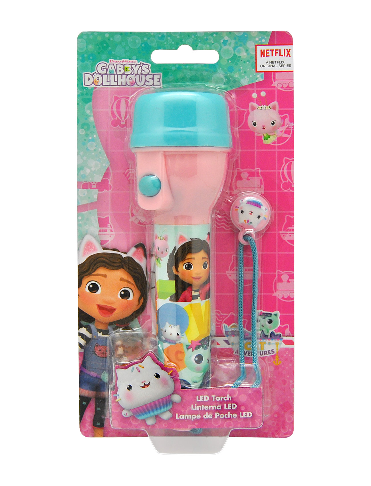 Gabby's Dollhouse Torch With Led Light Patterned Euromic