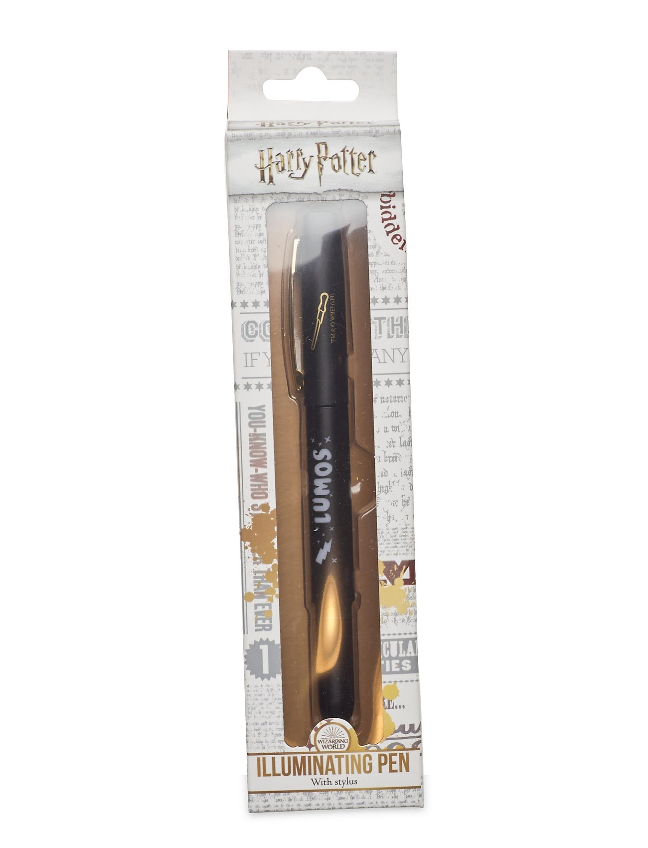 Harry Potter, Light Up Pen / Illumination Pen Toys Creativity Drawing & Crafts Drawing Stati Ry Svart Harry Potter