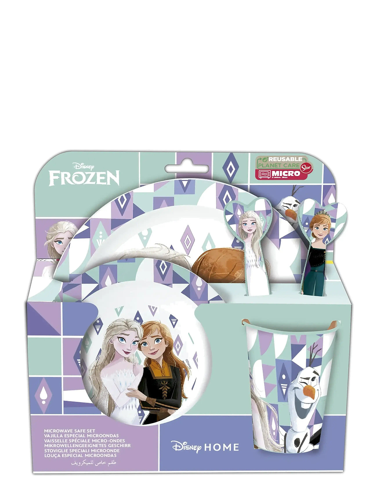 Frost Disney Frost Microovnsspisesæt 5 Dele, One Size, Multi/patterned, Måltid > Middagssæt, Børn