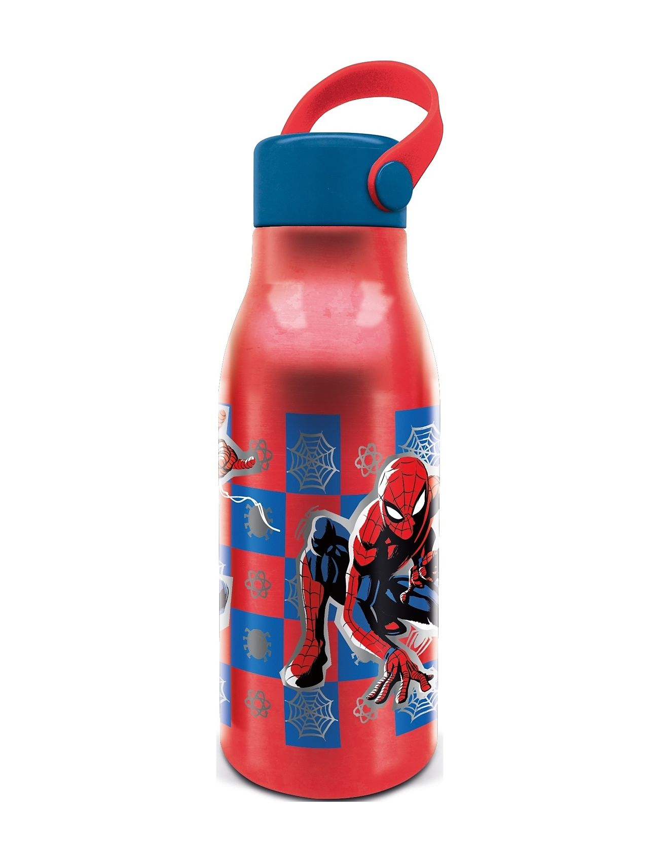 Spiderman Flexi Handle Aluminum Bottle, 760 Ml Home Meal Time Red Spider-man