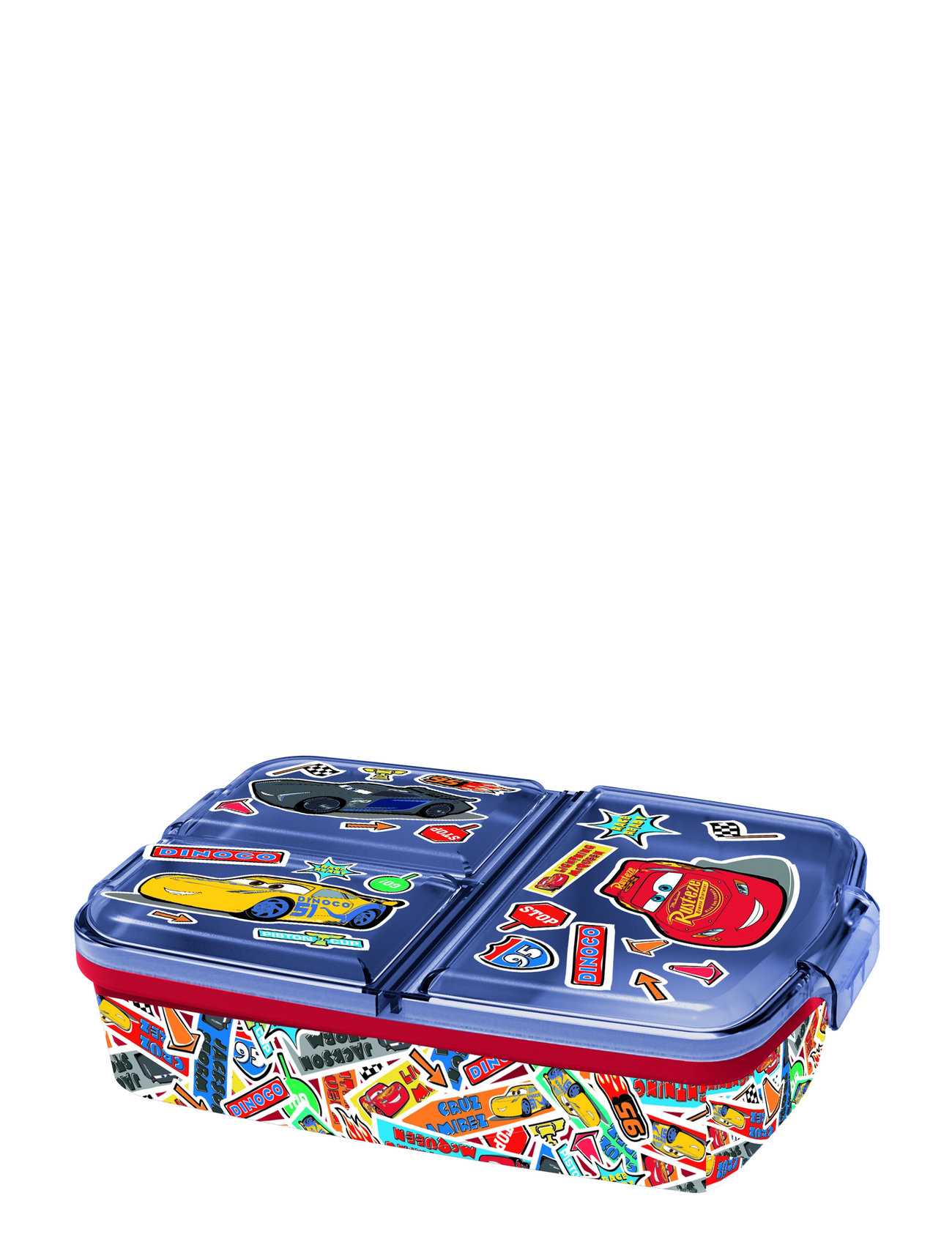 Cars Multi Compartment Sandwich Box Home Meal Time Lunch Boxes Multi/patterned Biler