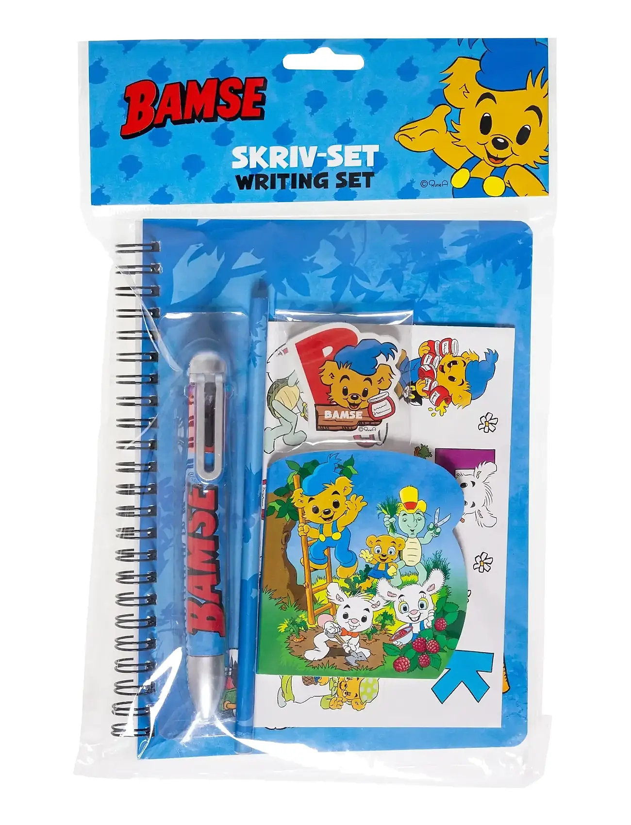 Bamse Bamse, Skrivesæt M/Multi-Col-Pen, One Size, Blue, Tegning > Kalendere Og Notesbøger, Børn