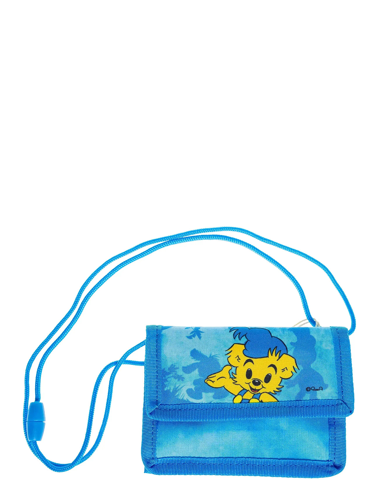 Bamse Bamse, Pung Med Sikkerhedssnor, 13,5 X 9 cm, One Size, Blue, Tilbehør > Punge, Børn