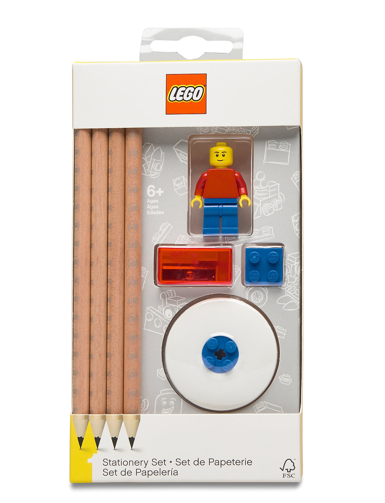 EUROMIC Lego Stationery Skrivesæt Patterned - One Size - Kinder