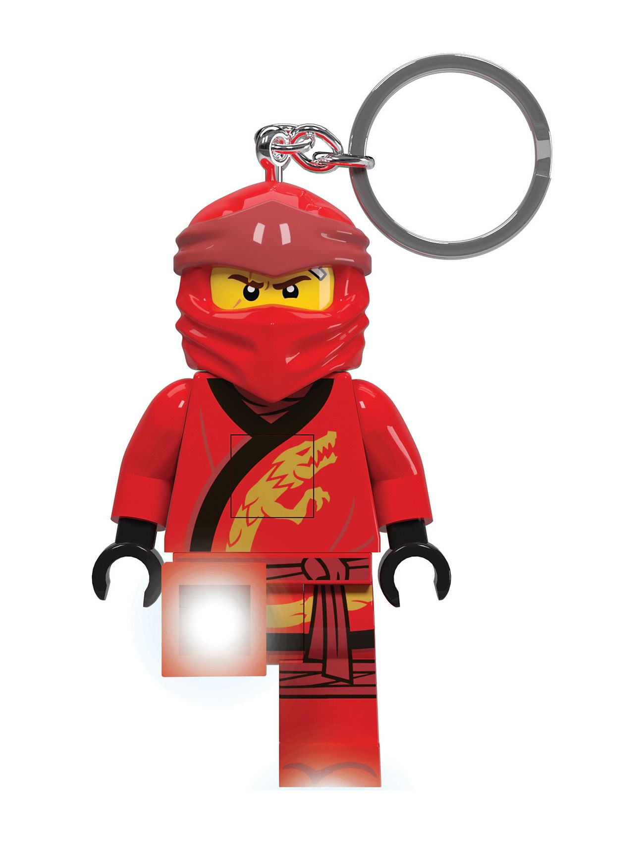 Lego Ninjago Legacy Kai Key Chain W/Led Light Red Accessories Bags Bag Tags Red Ninjago