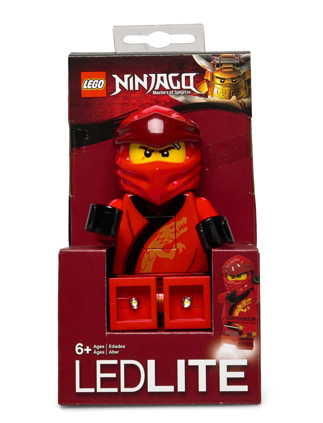 Lego Ninjago,Torch With Led Light, Kai 300% Accessories Bags Bag Tags Röd Euromic