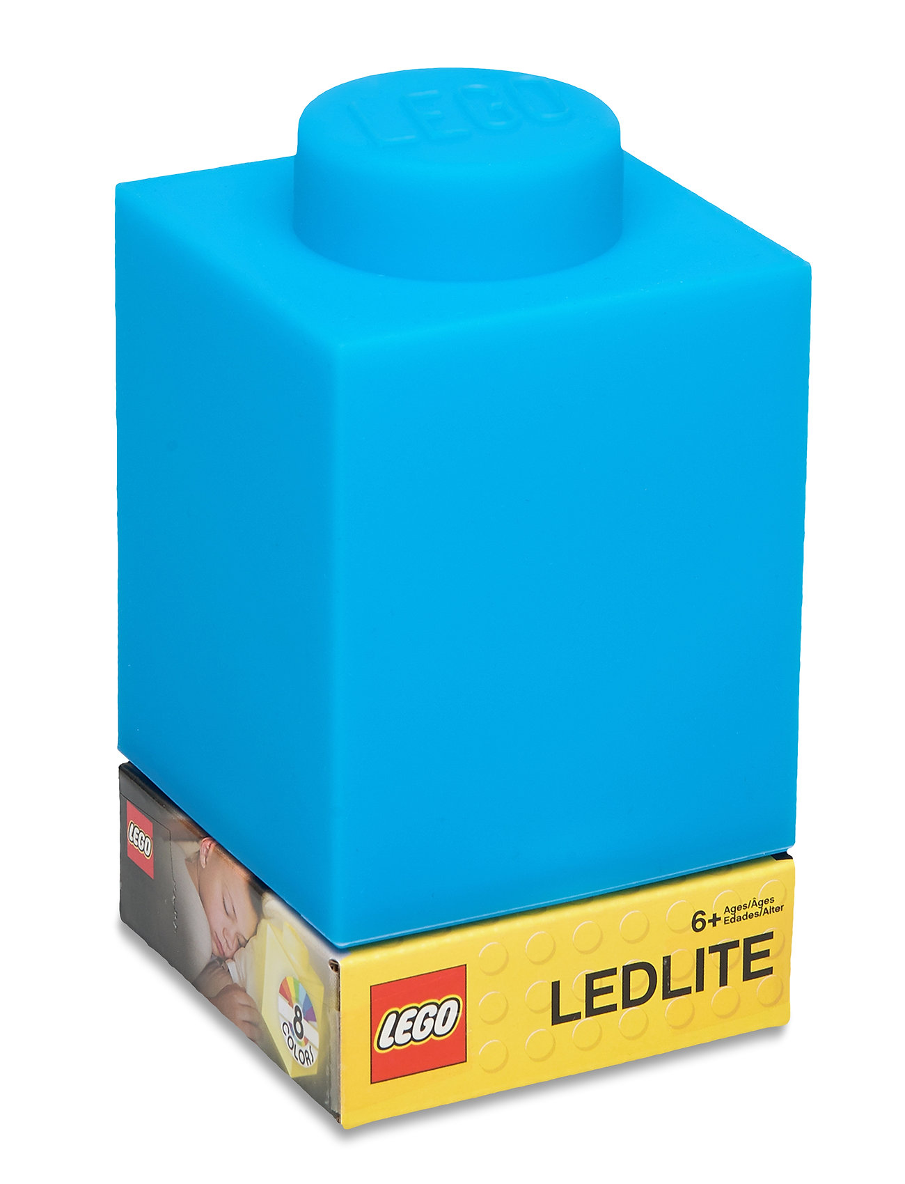 LEGO Lego Ikonisk, Silik Klods 1000% Med Led-Lys Blå Blå