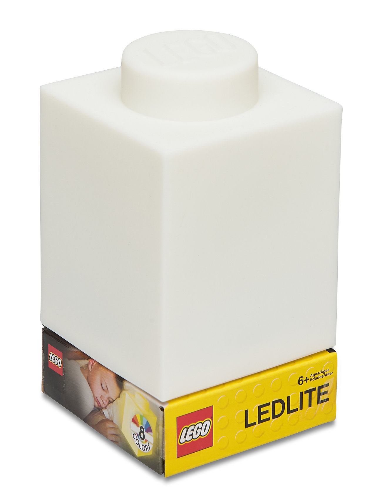 LEGO Lego Ikonisk, Silik Klods 1000% Med Led-Lys Hvid Vit