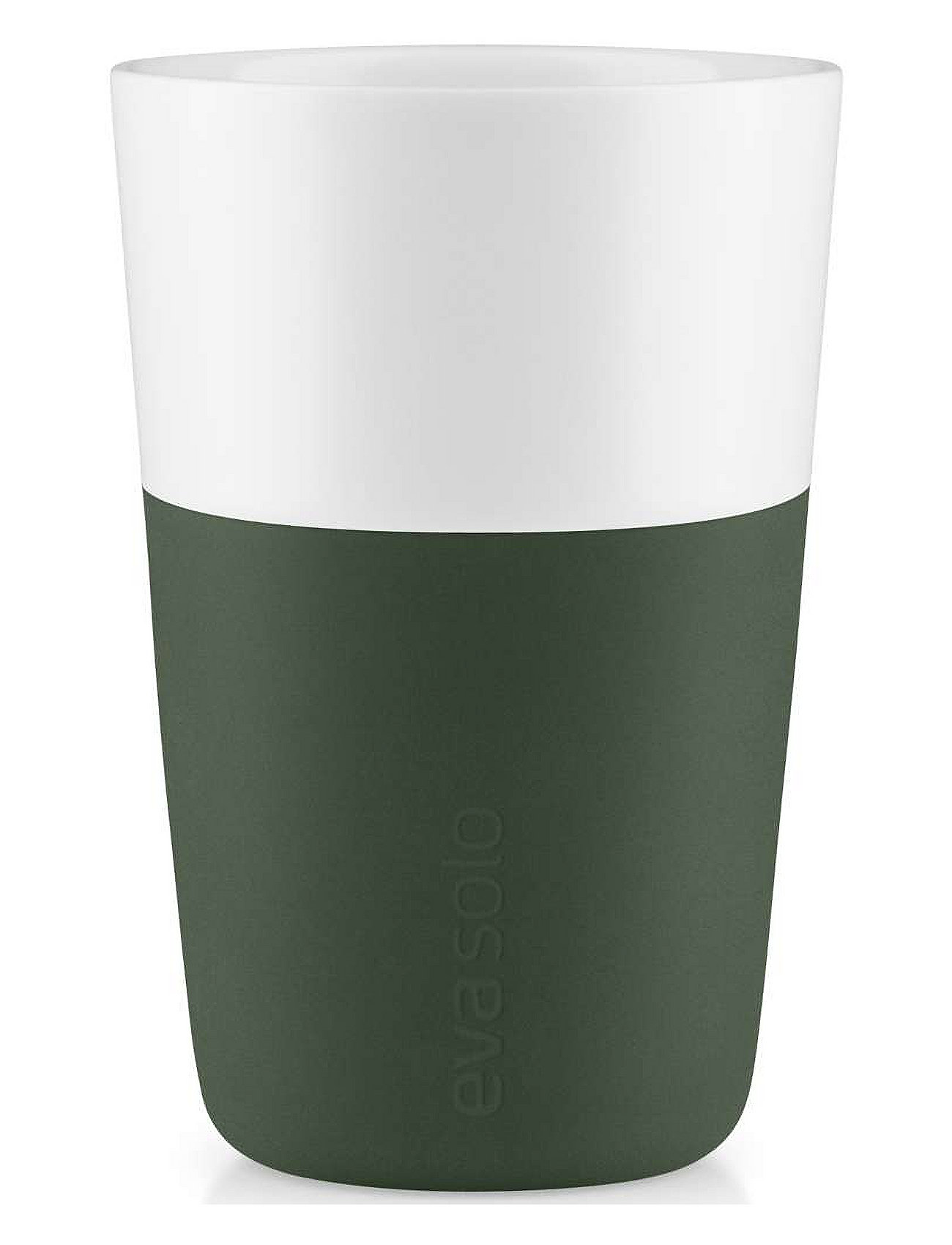 2 Cafe Latte-Krus Emerald Green Home Tableware Cups & Mugs Coffee Cups Green Eva Solo