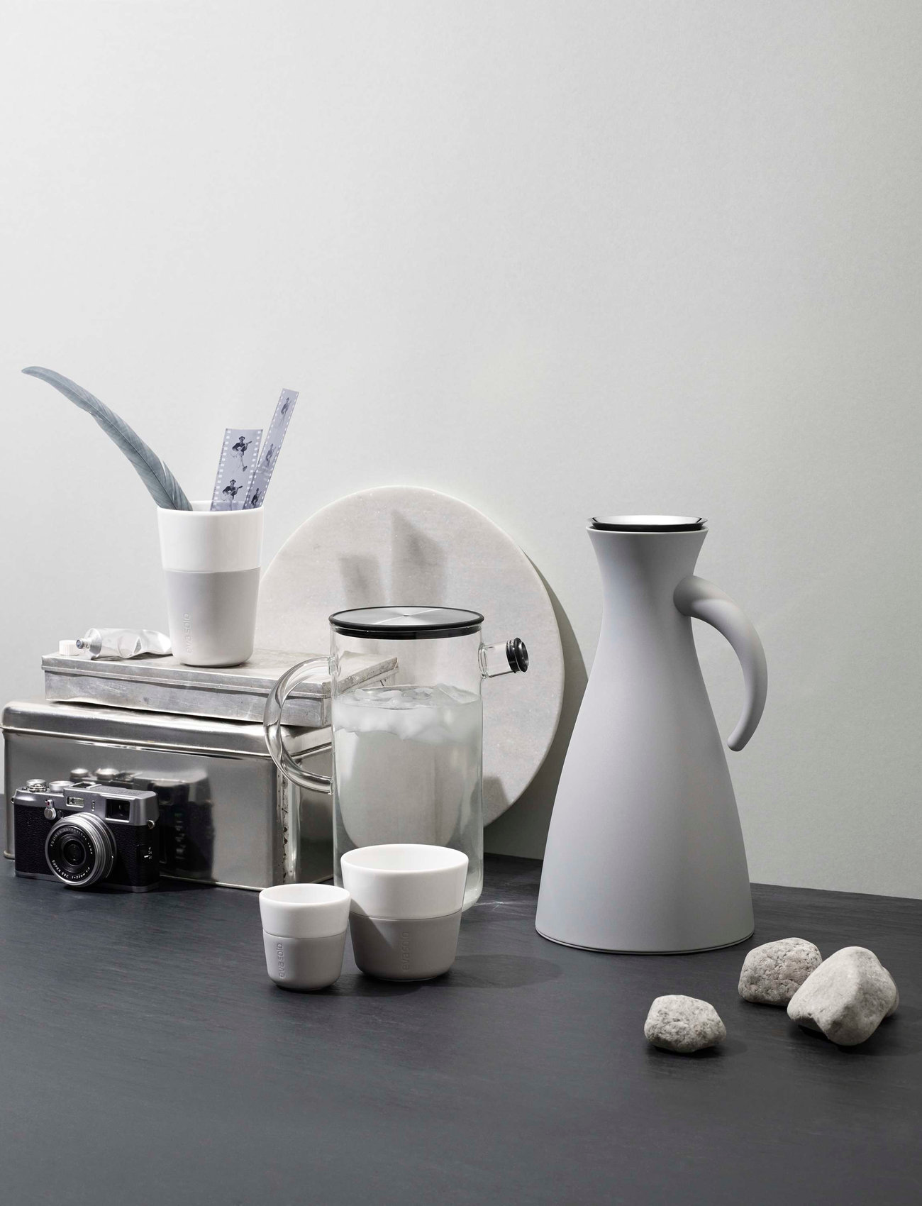 Eva Solo Termokande 1,0L Marble Grey, 1 L, Grey, Kander Og Karafler > Termokarafler, Unisex