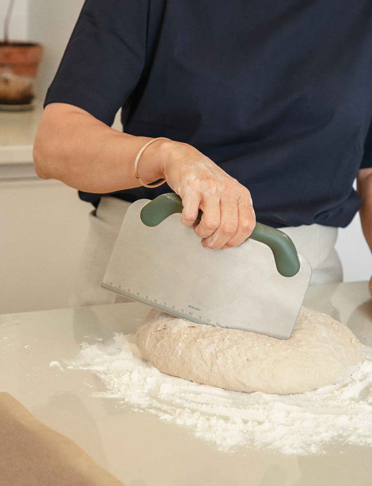 Eva Solo Green Tools Dough Scraper, 20X12 cm, Green, Bagetilbehør > Spatler & Dejskrabere, Unisex
