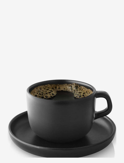 Cup 20cl w/saucer Nordic kitchen - tea cups - black