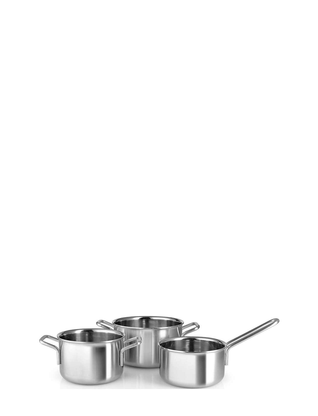 Multi Line Sæt 3 Stk. Home Kitchen Pots & Pans Casserole Dishes Silver Eva Trio