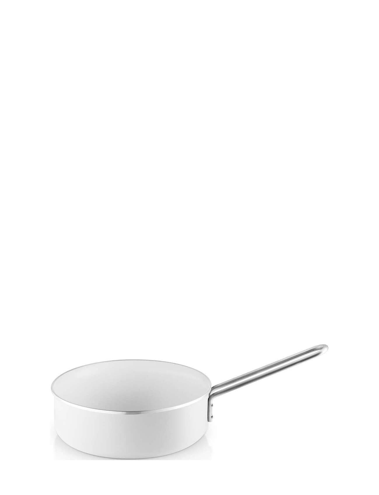 White Line Sauterpande 24 Cm Keramisk Slip-Let® Belægning Home Kitchen Pots & Pans Tractor Boilers & Sauteuse White Eva Trio