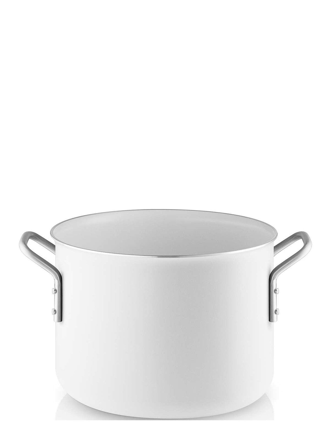 Eva Trio White Line Pot 4.8 L 20 Cm Ceramic Slip-Let® Coating Vit