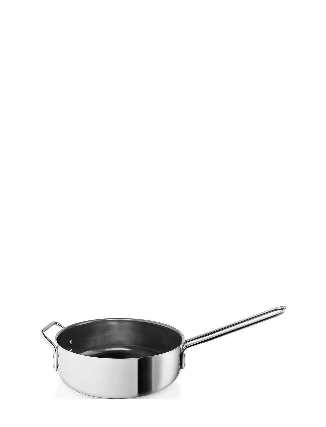 Stainless Steel Sauterpande 24 Cm Keramisk Slip-Let® Home Kitchen Pots & Pans Casserole Dishes Silver Eva Trio