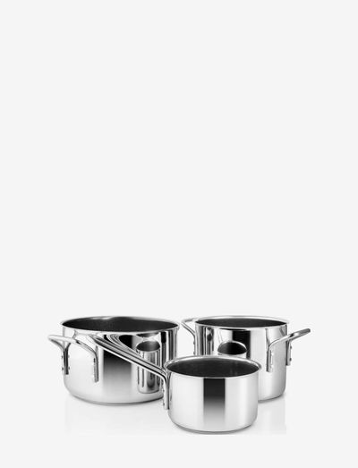 Stainless Steel Gryteset 3 st. keramisk Slip-Let®
