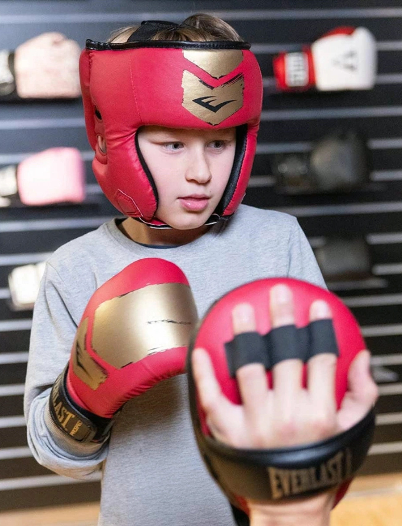 EVERLAST Prospect 2 Boxing Kit, One Size, Red, Sport Equipment > Boxing Equipment, Dame