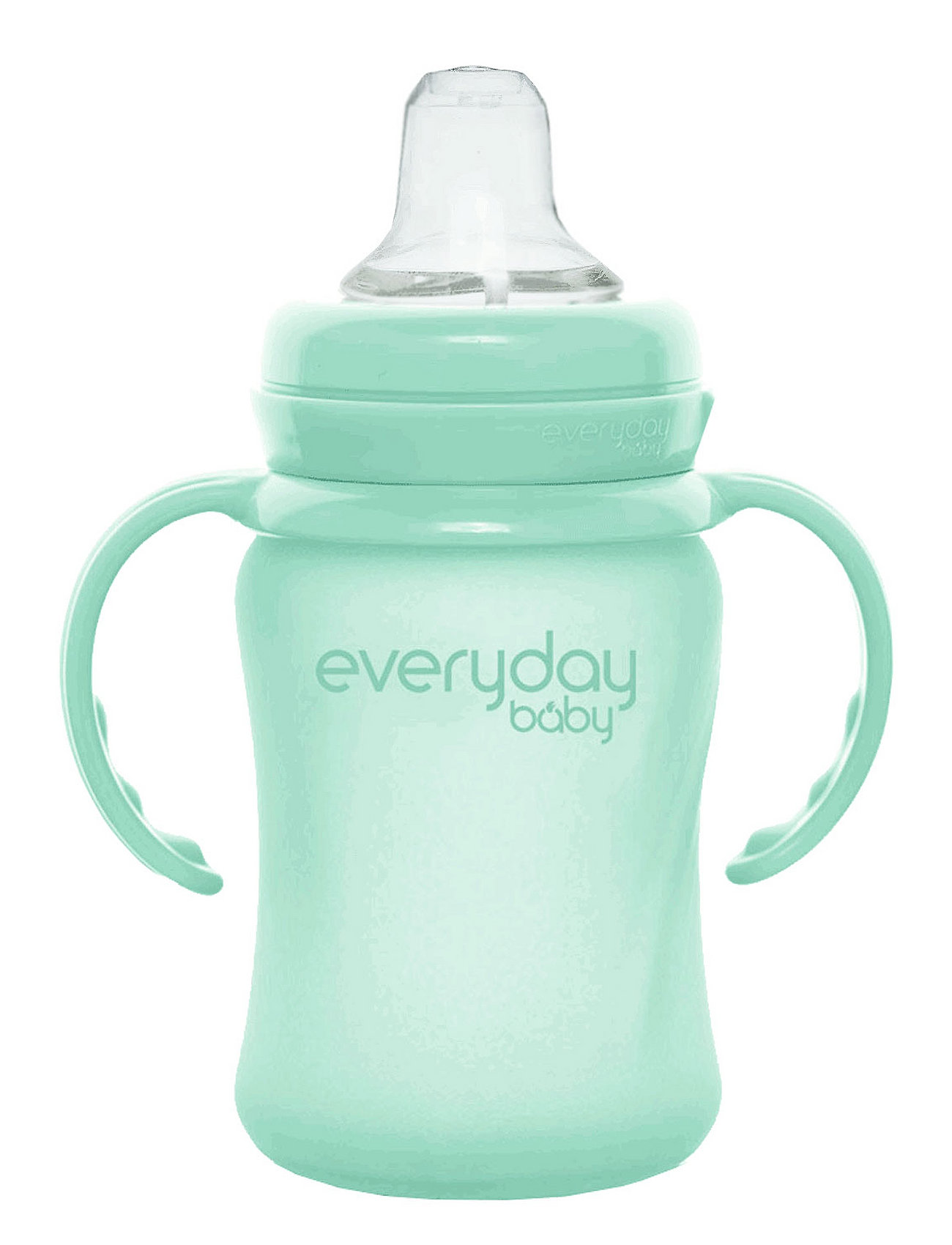 Glass Sippy Cup Healthy + Mint Green Green Everyday Baby