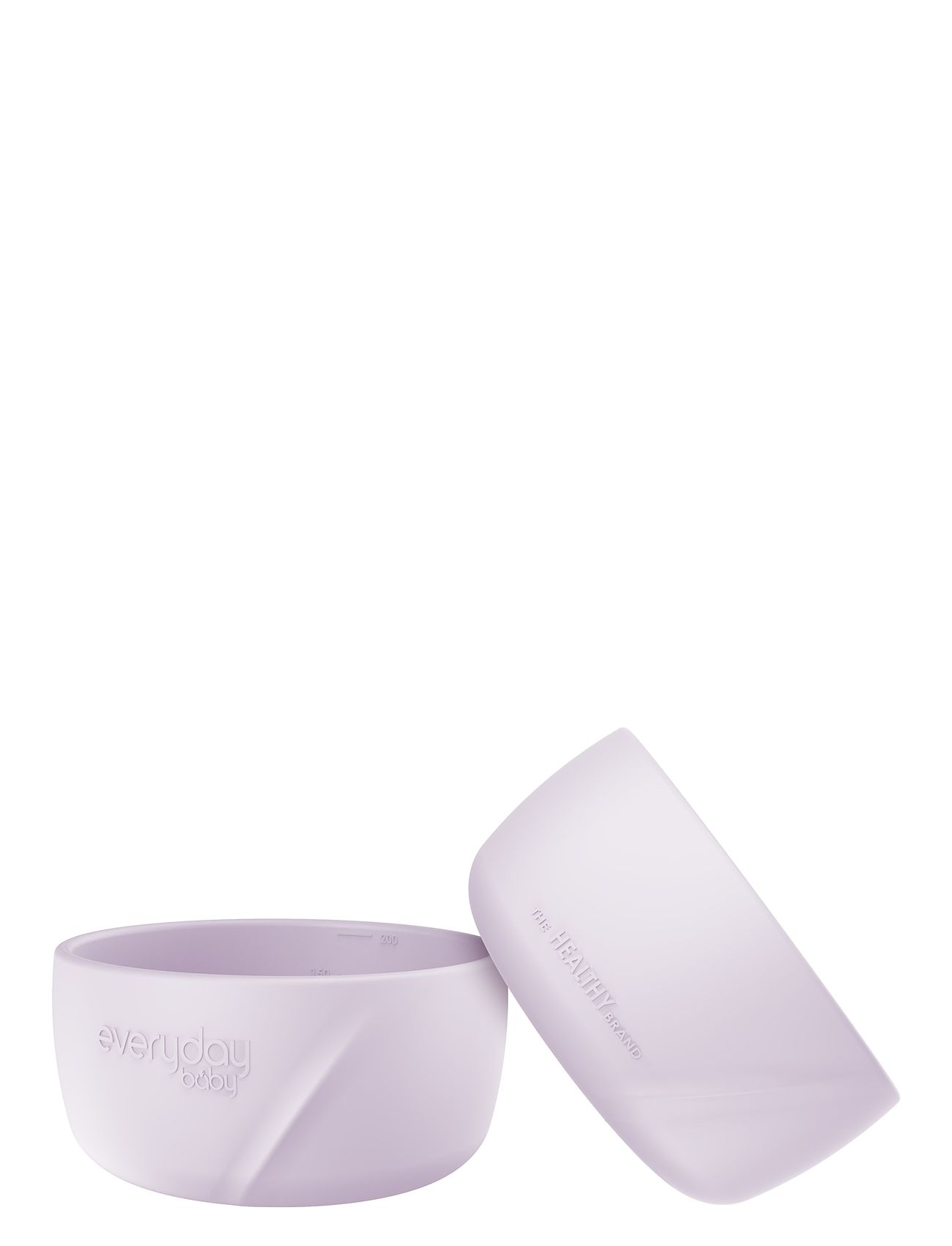 Silic Baby Bowl 2-Pack Light Lavender Grey Everyday Baby