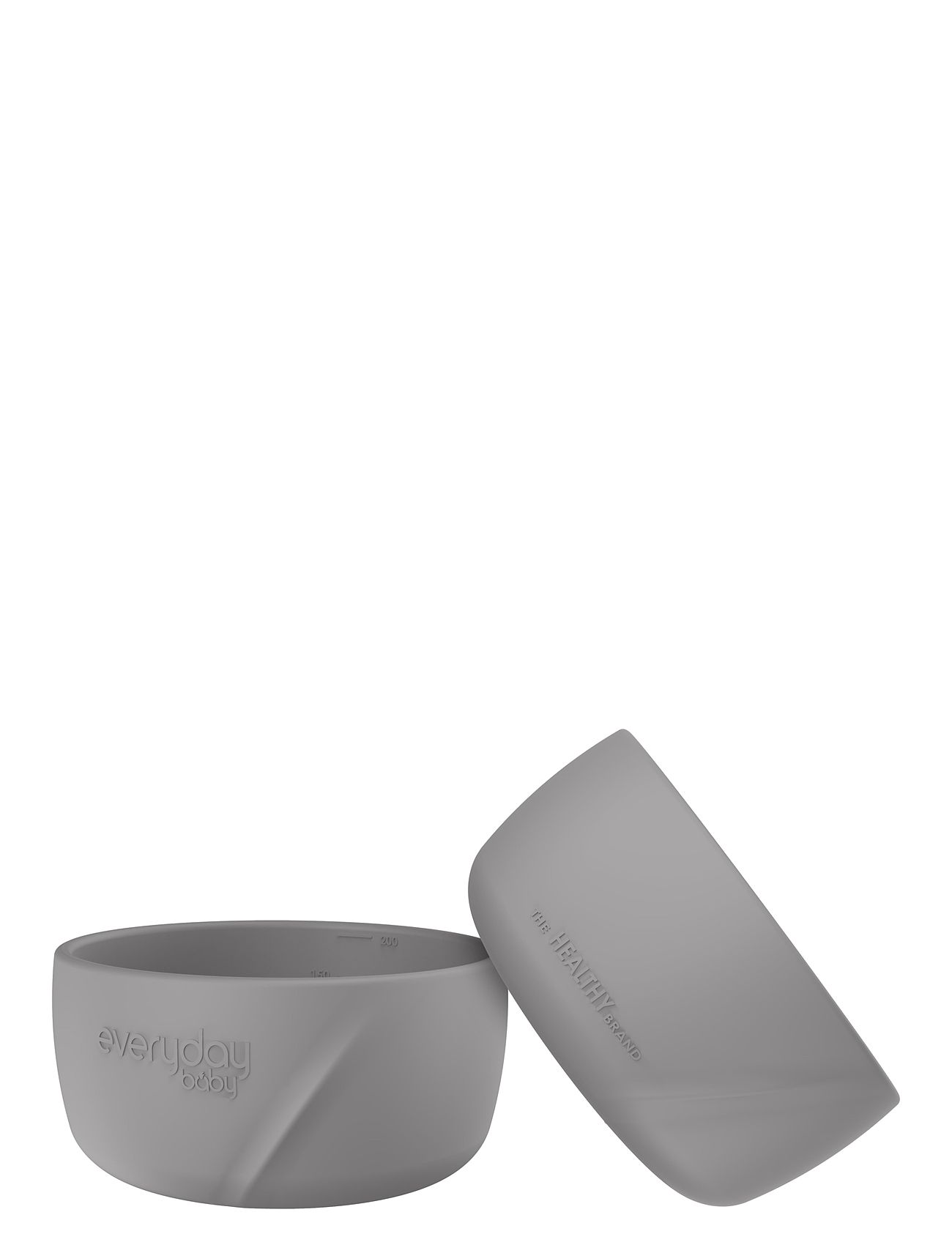 Silic Baby Bowl 2-Pack Quiet Grey Grey Everyday Baby