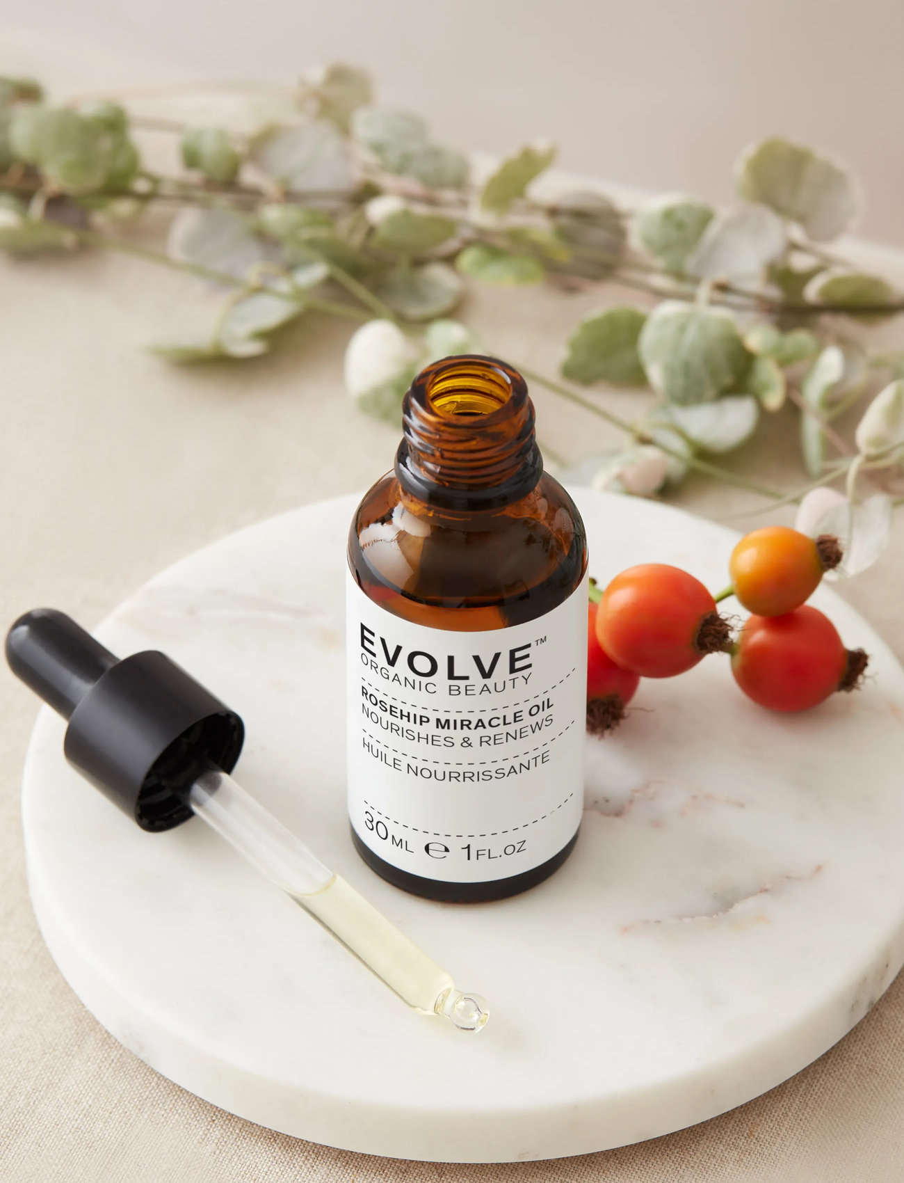 Evolve Organic Beauty Evolve Organic Beauty Rosehip Miracle Oil 30 ml, 30 ml, Nude, Ansigt > Ansigtsolier, Dame