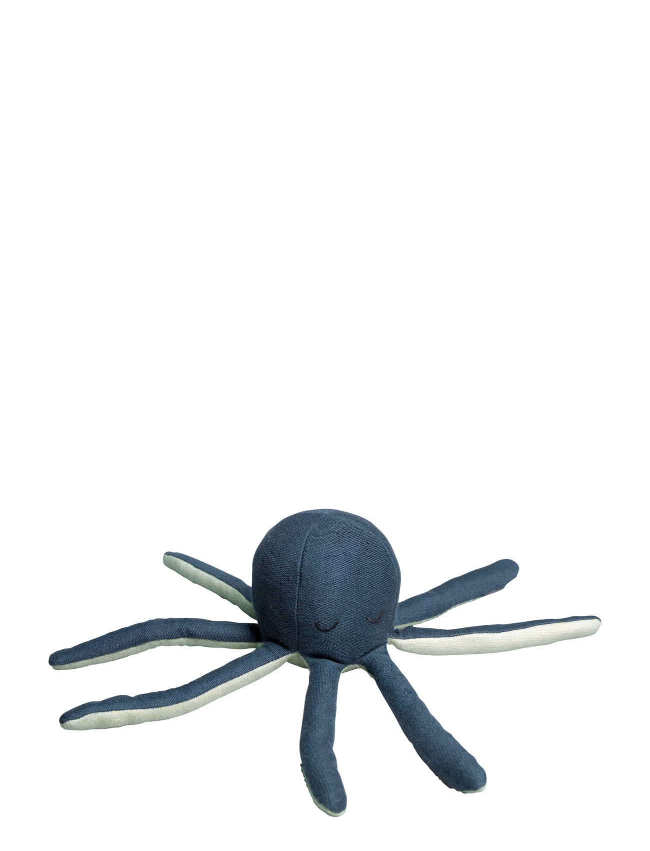 Rattle - Octopus - Blue Spruce / Be Toys Baby Toys Rattles Blue Fabelab