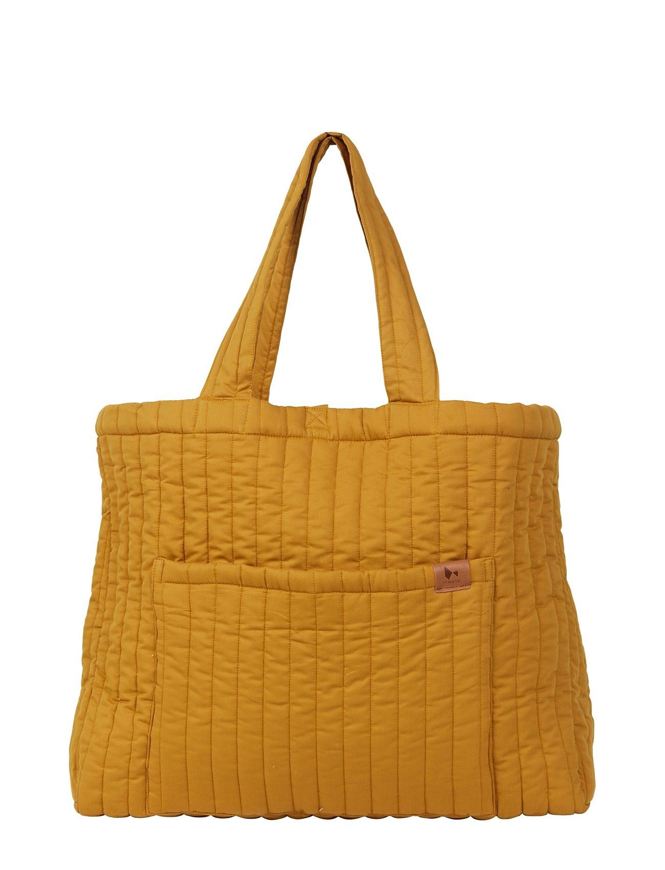 Quilted Tote Bag - Ochre Baby & Maternity Care & Hygiene Changing Bags Yellow Fabelab