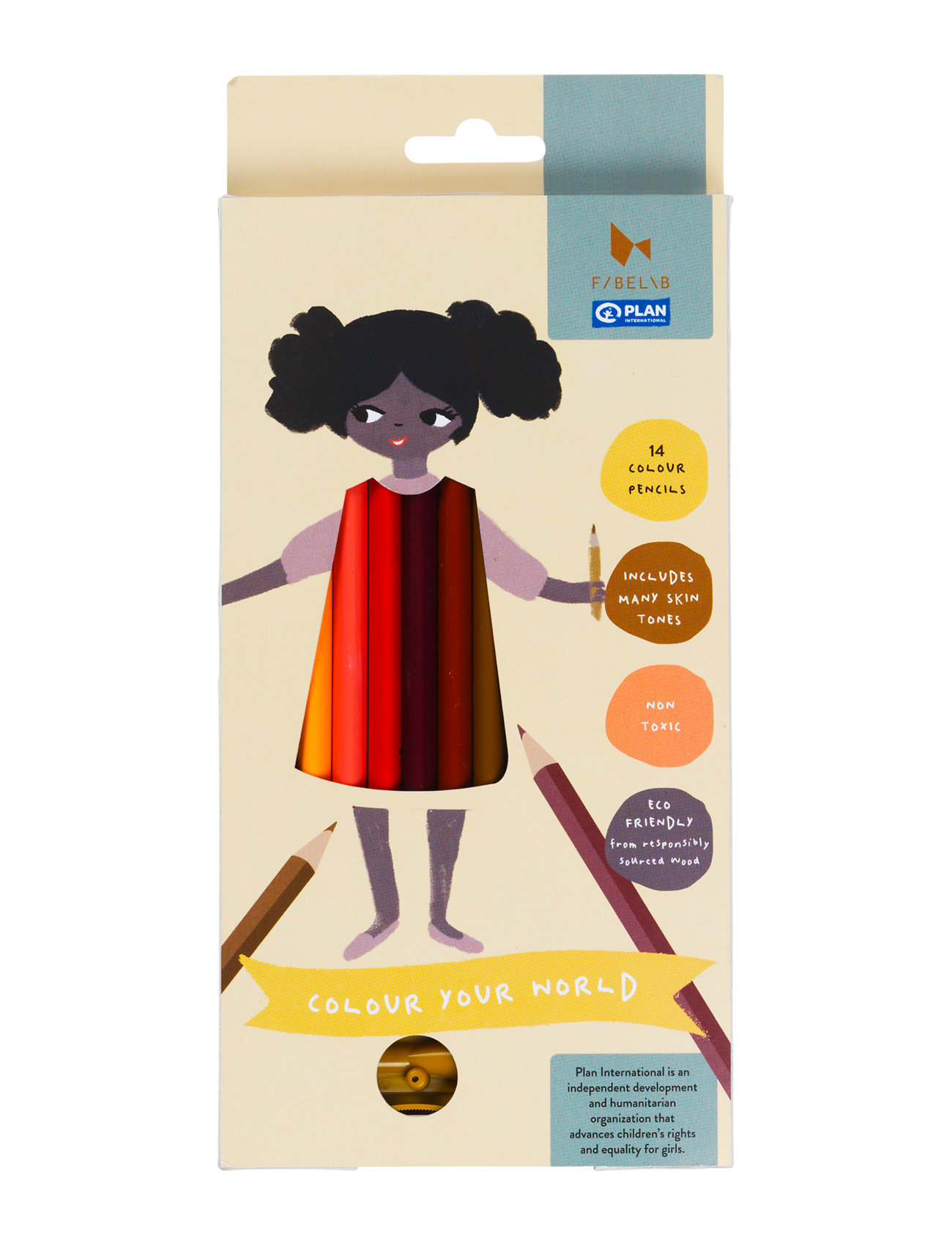 Colour Pencils - Colour Your World Toys Creativity Drawing & Crafts Drawing Coloured Pencils Multi/patterned Fabelab