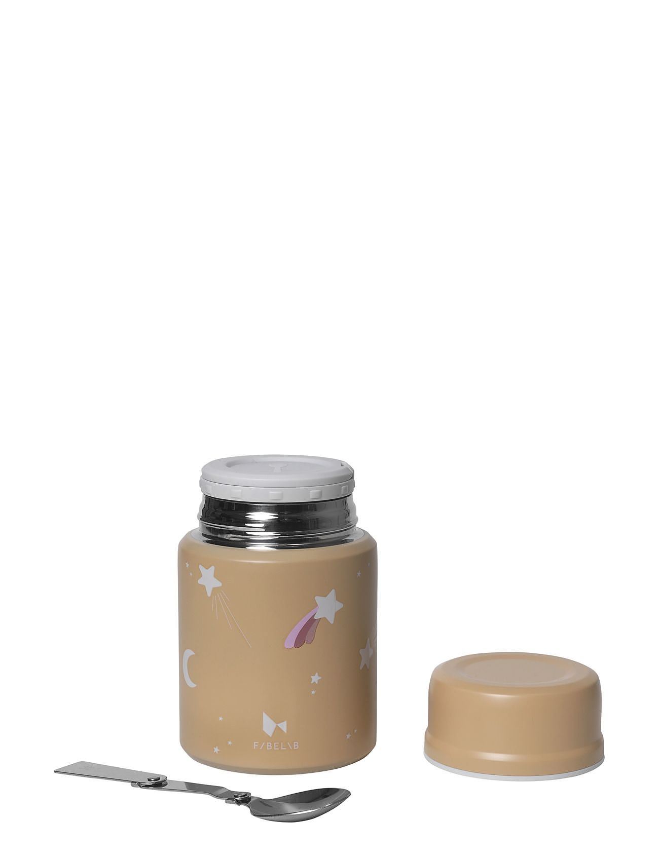 Thermo Food Jar - Shooting Star - Caramel Home Meal Time Thermoses Beige Fabelab