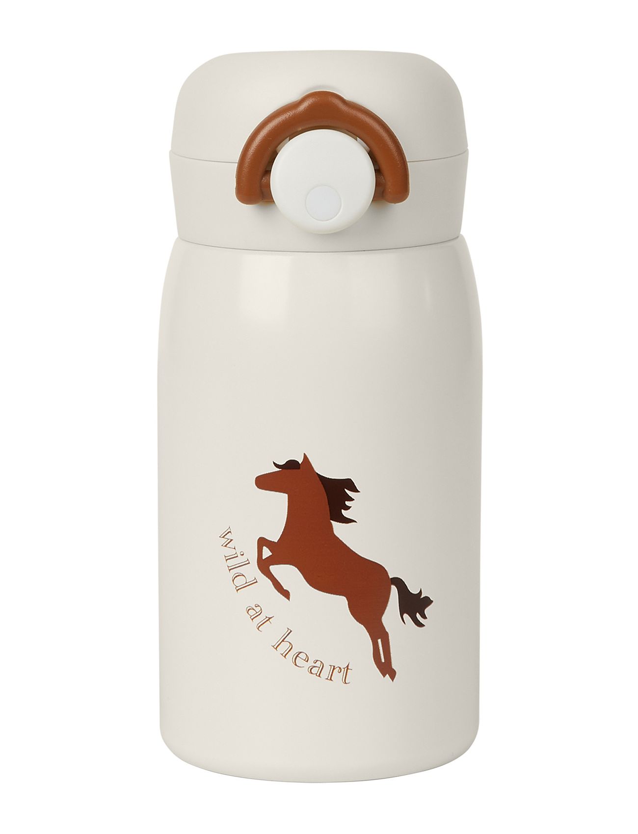 Water Bottle - Small - Wild At Heart Home Meal Time Cream Fabelab