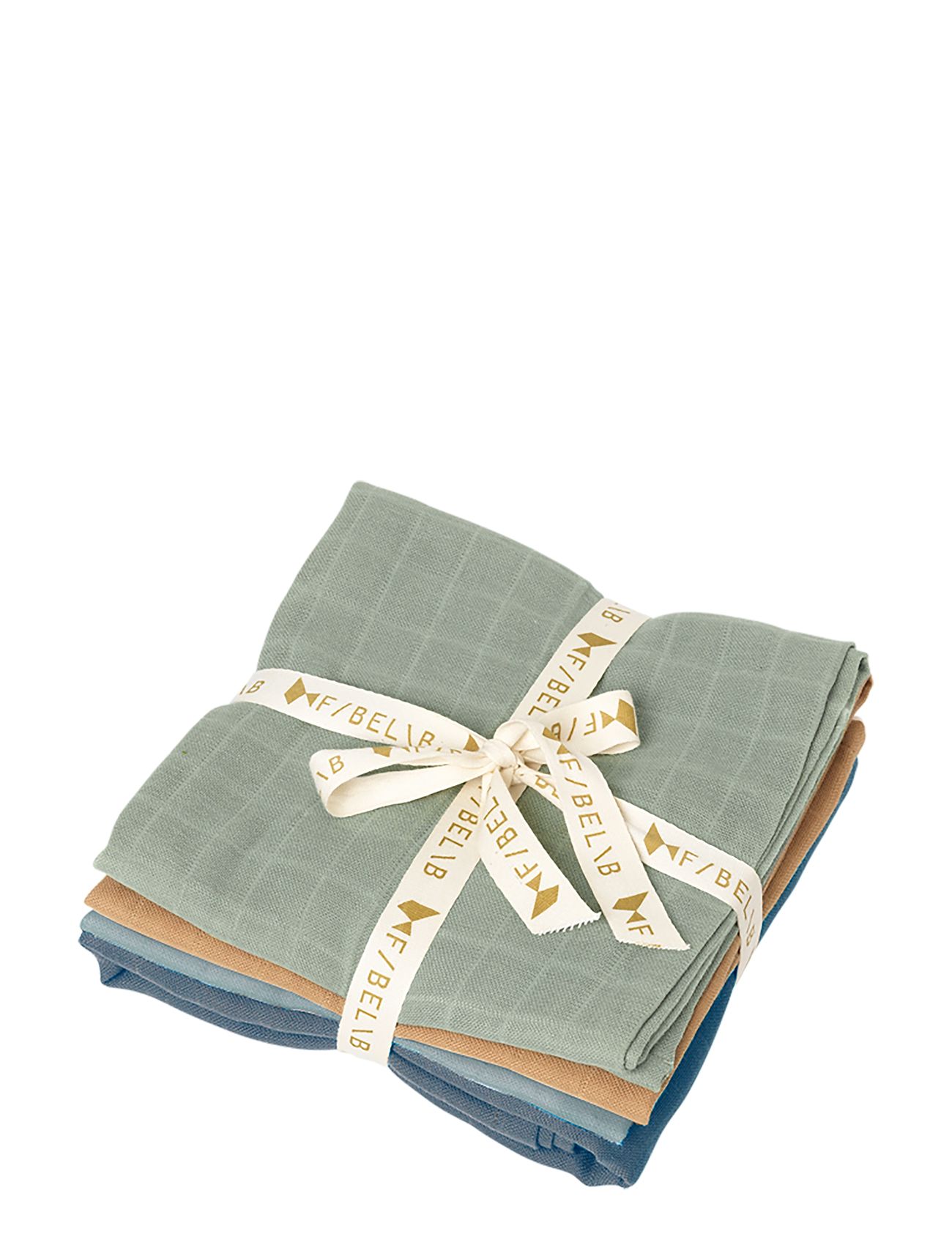 Muslin - Blue Spruce Mix - 4 Pack Patterned Fabelab