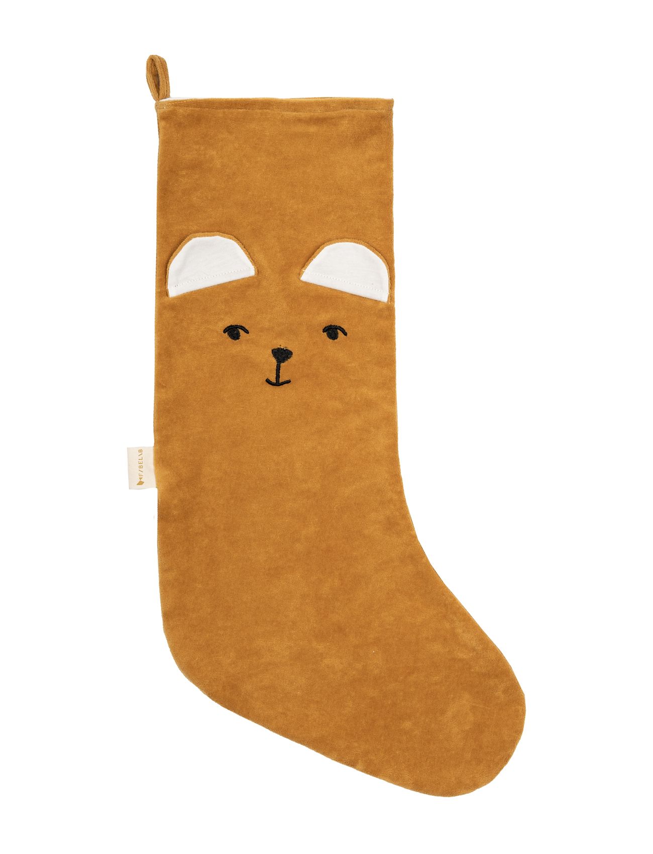 Fabelab Christmas Stocking - Bear, One Size, Yellow, Børneindretning > Dekorationstilbehør-Detaljer, Børn