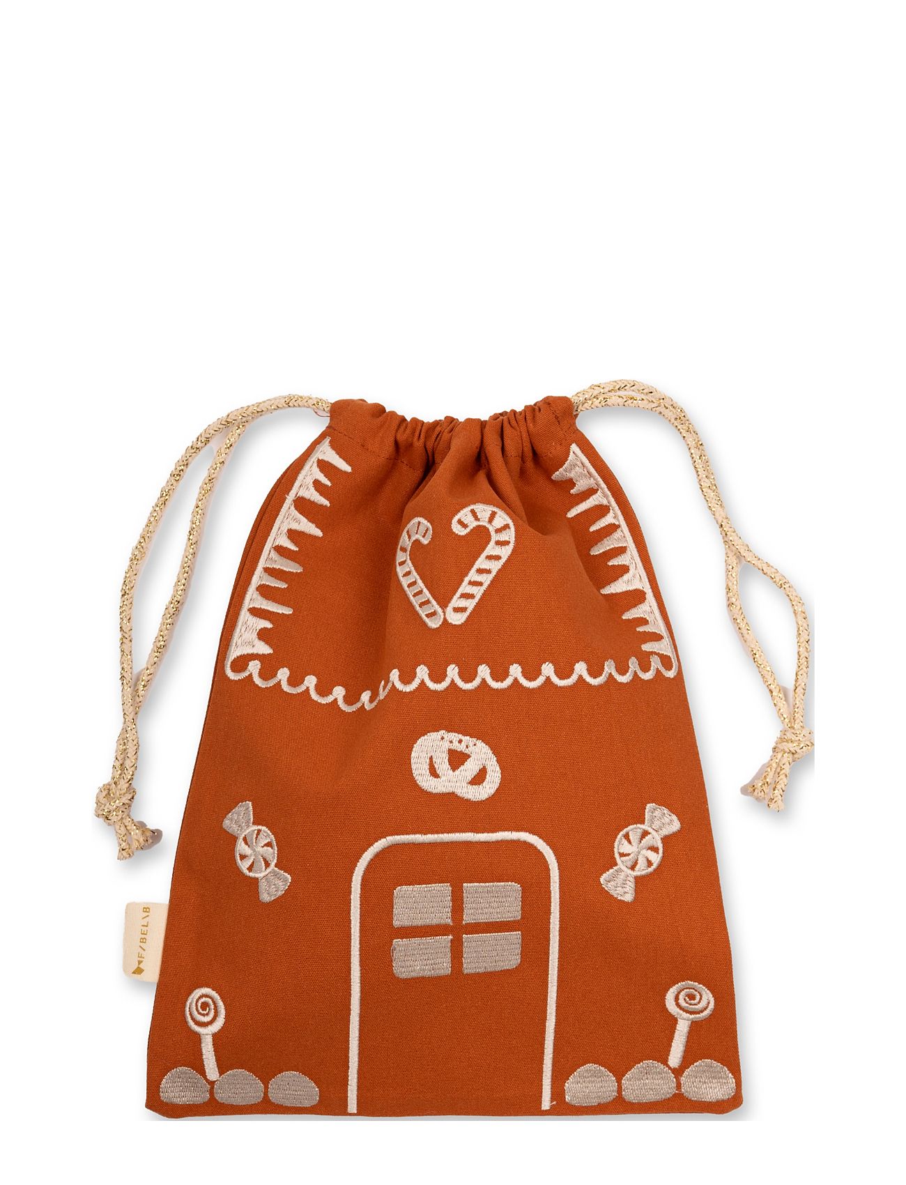 Fabelab Gift Bag - Gingerbread House Brun