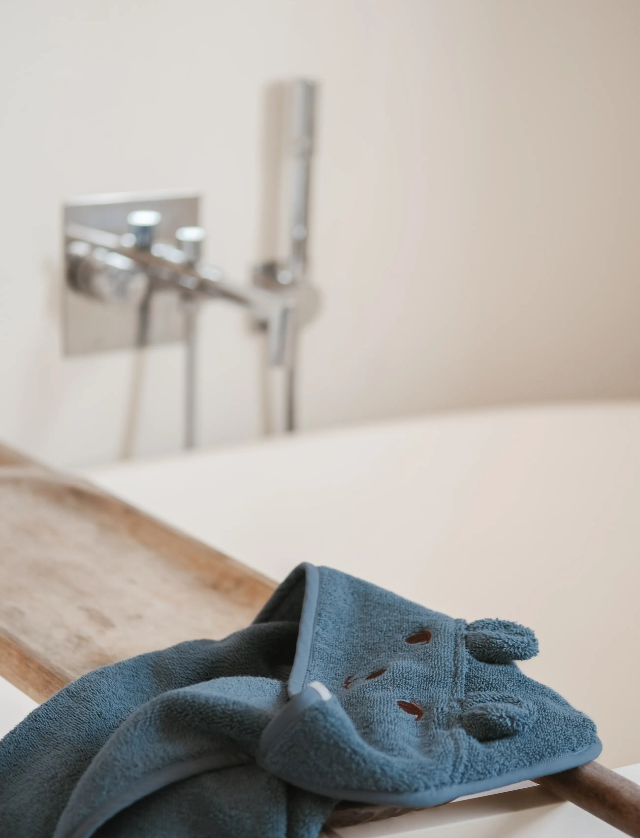 Fabelab Towel - Bear, One Size, Green, Bath Time > Towels, Børn
