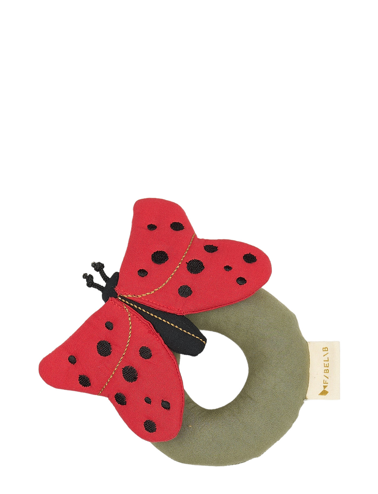 Rattle - Ladybug Toys Baby Toys Rattles Red Fabelab