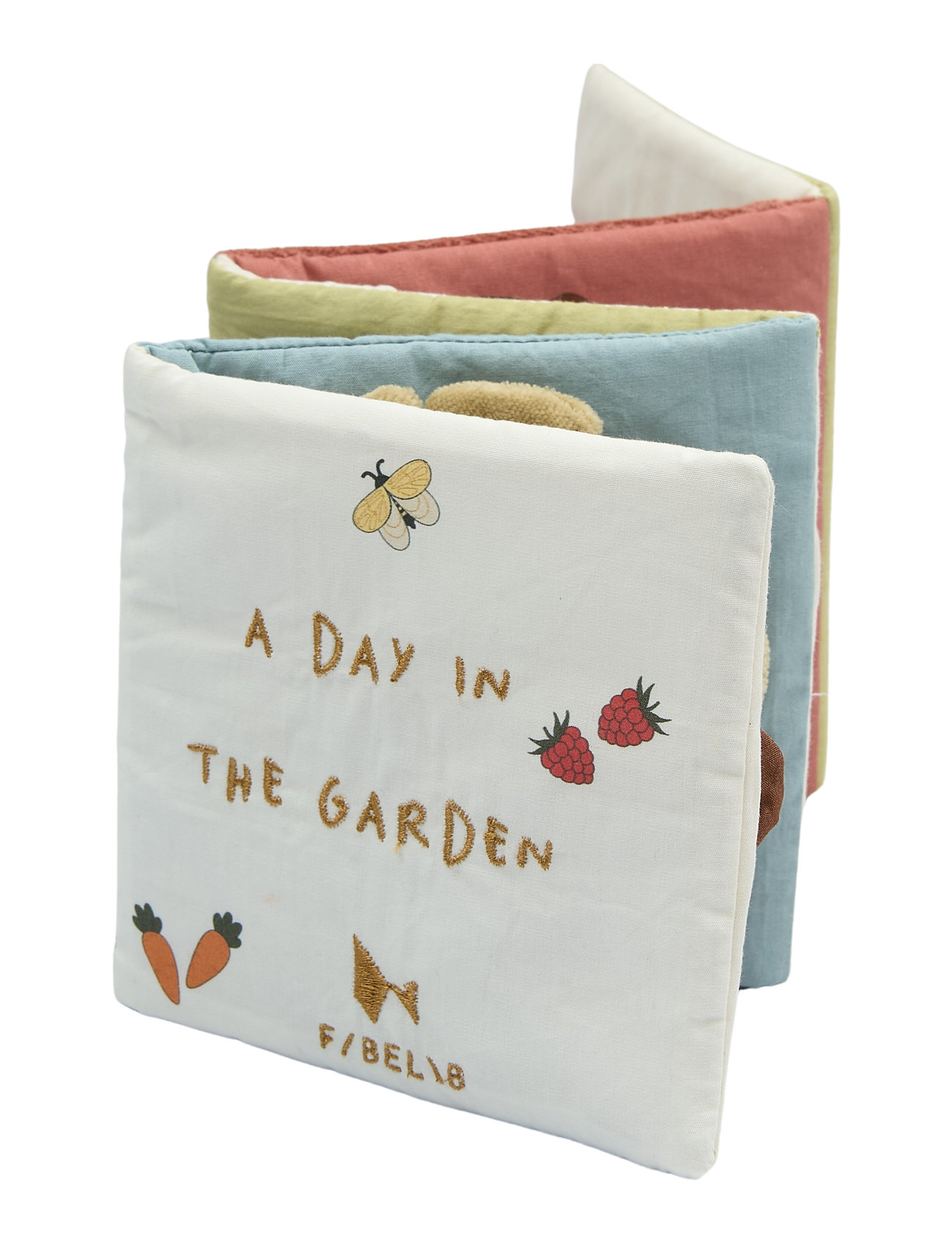 Fabric Book - Garden Toys Kids Books Baby Books White Fabelab