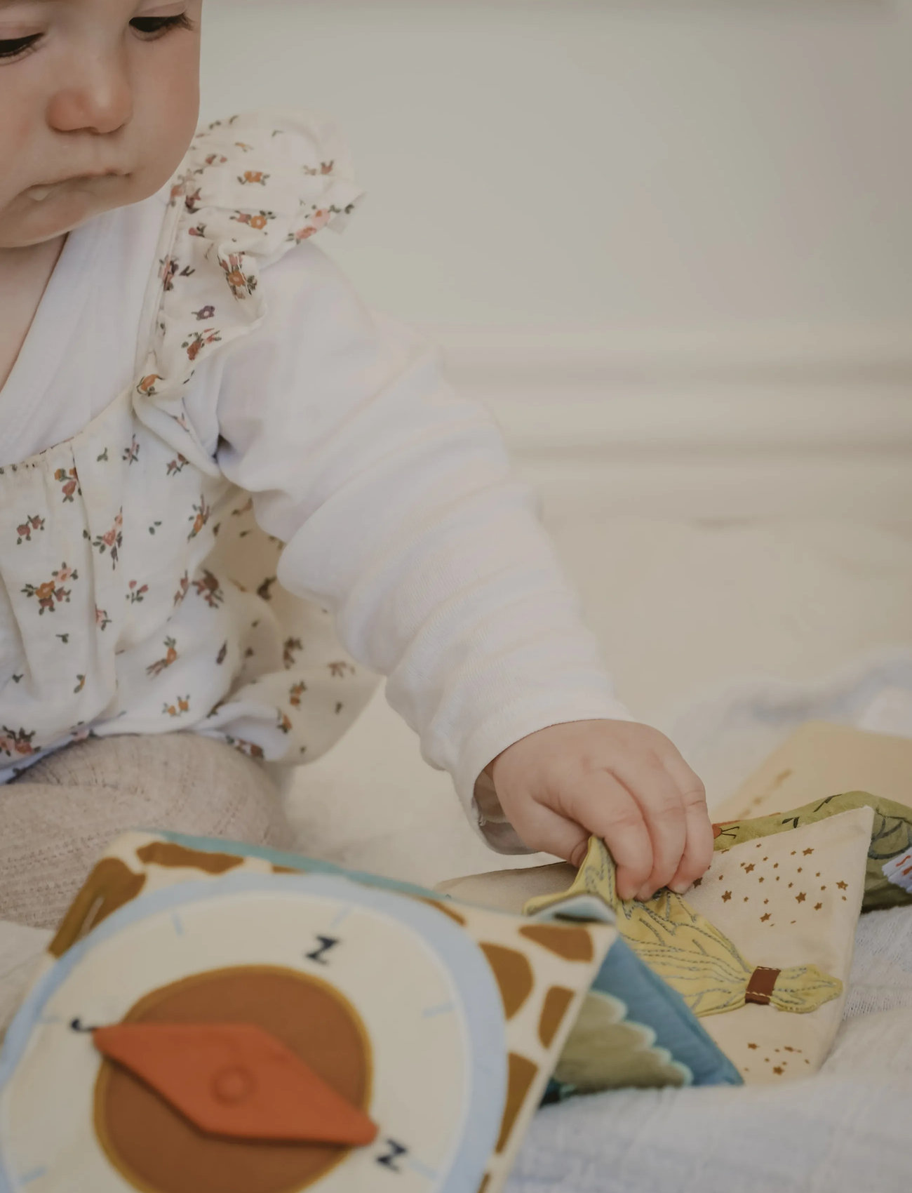 Fabelab Fabric Book - Safari, One Size, Cream, Børnebøger > Babybøger, Børn