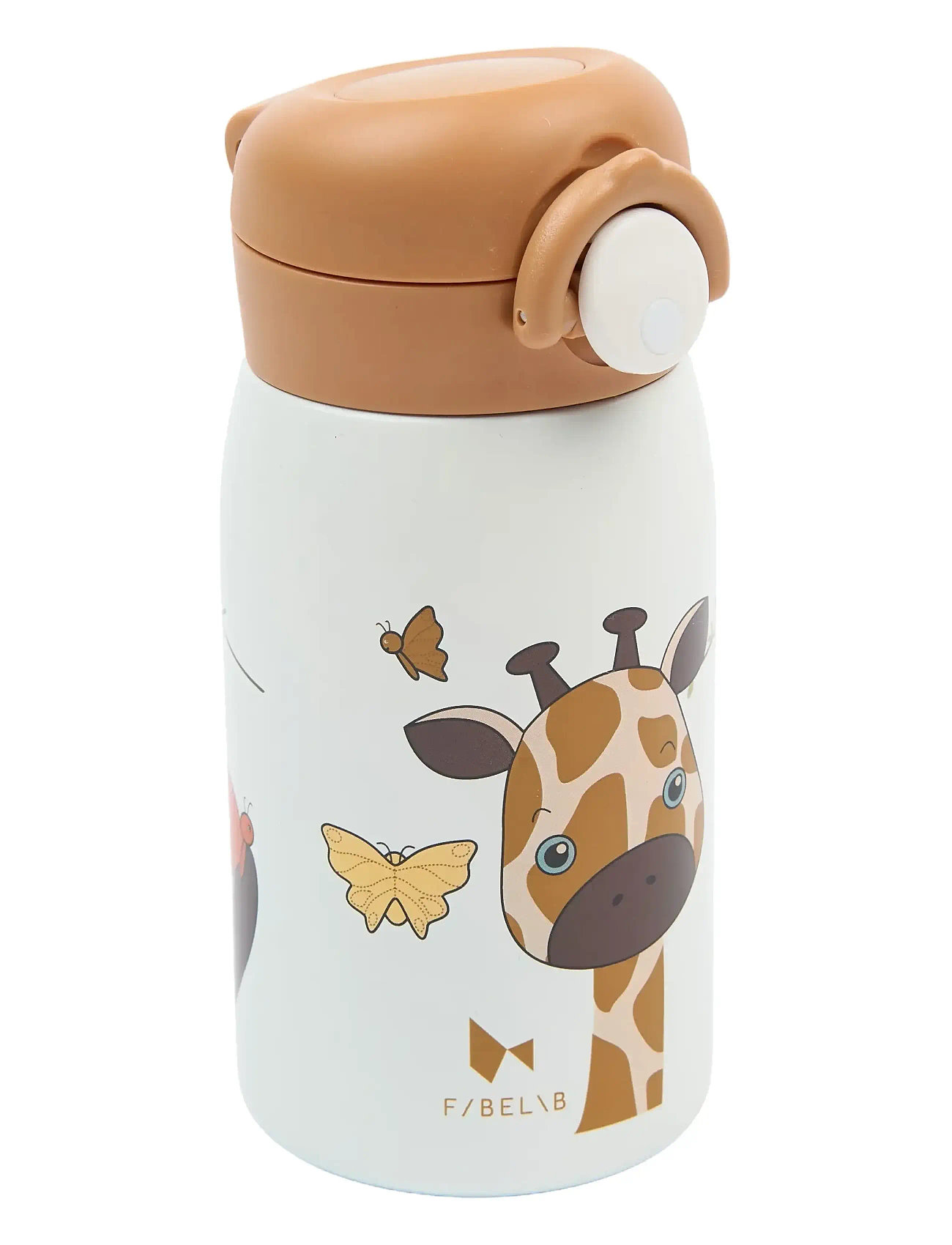 Fabelab Water Bottle - Small - Giraf, 320 ml, Brown, Hjem > Måltidstid, Børn