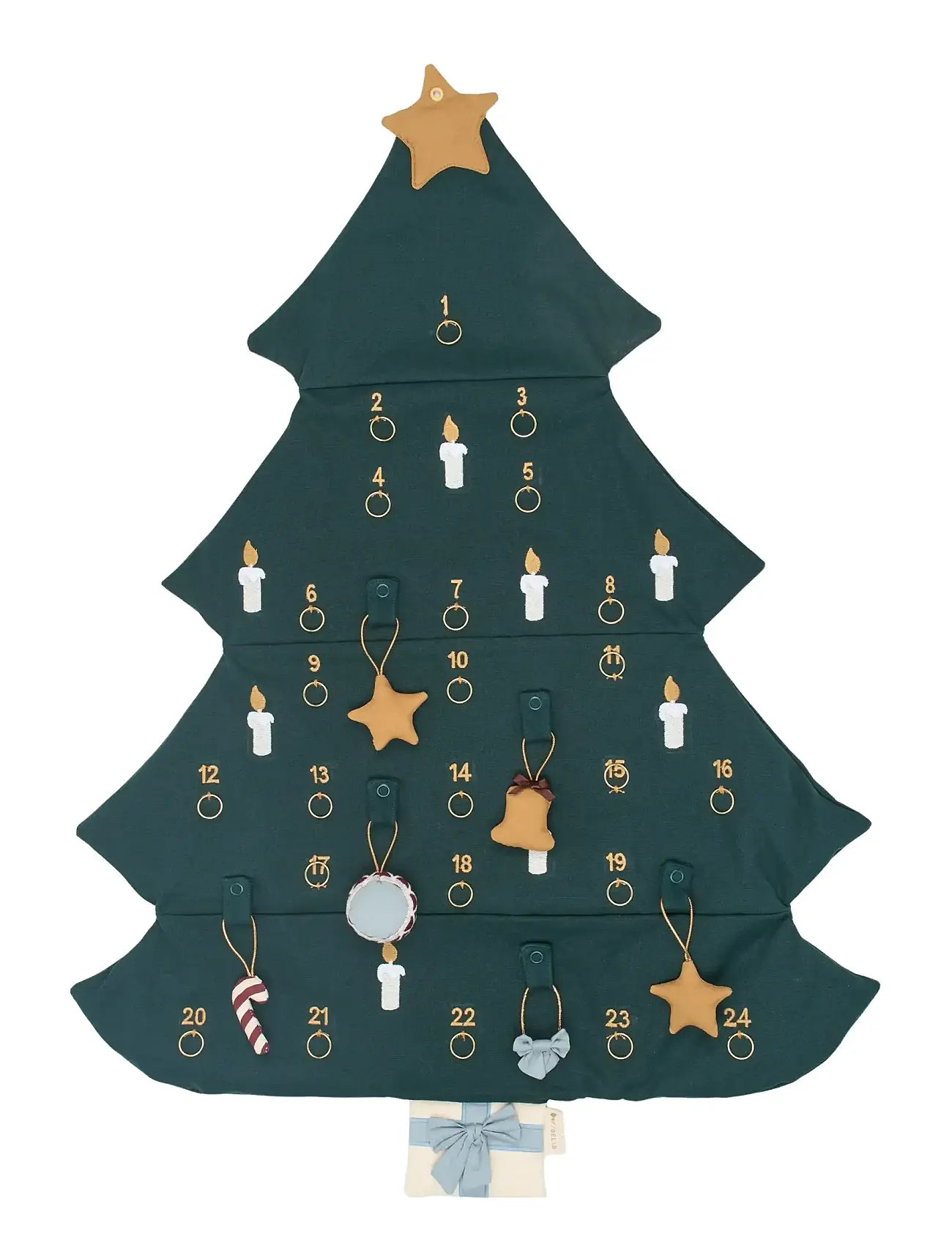 FABELAB Christmas Tree Wall Calender Grün - One Size - Unisex